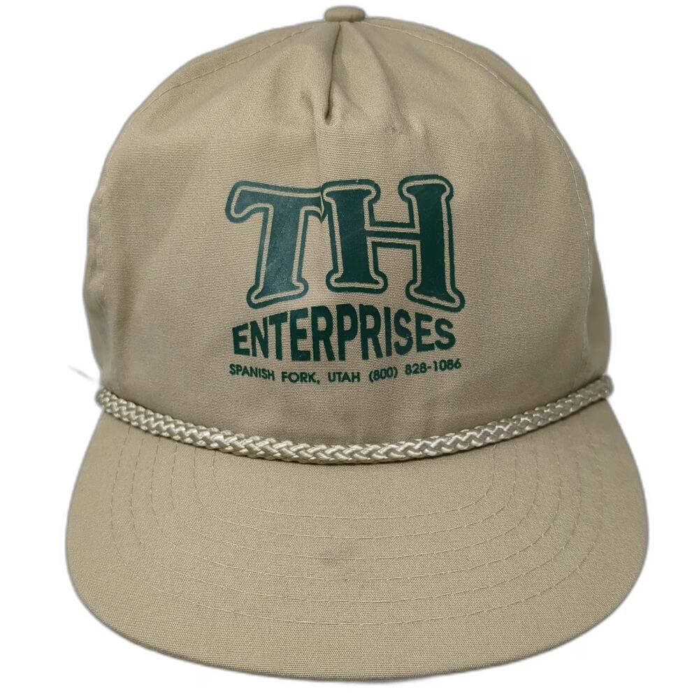San Sun 5 Panel Brown Hat One Size Slideback Rope TH Enterprises Utah Business